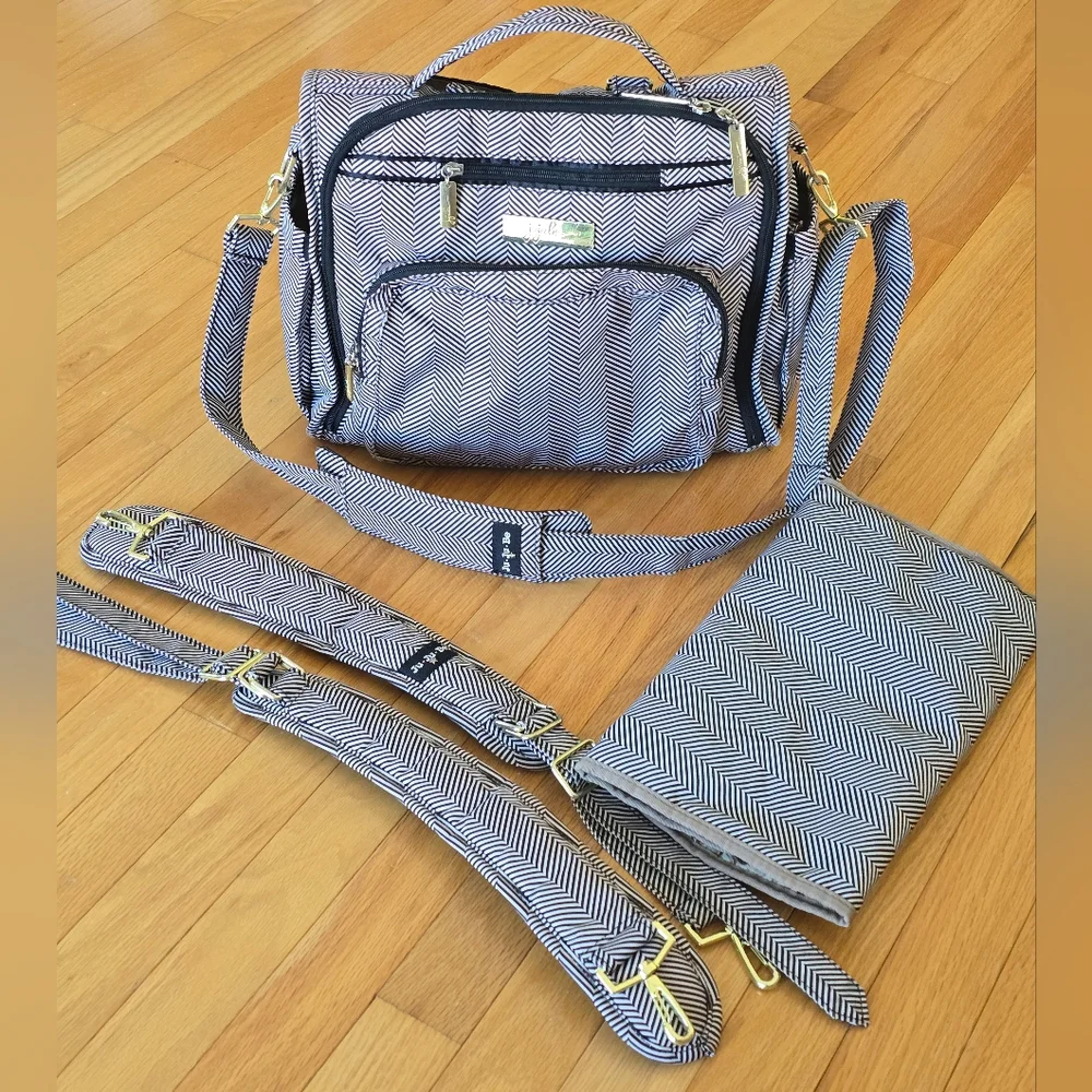 JuJuBe Diaper Bag, Travel Backpack and Large Tote with Portable Changing Pad